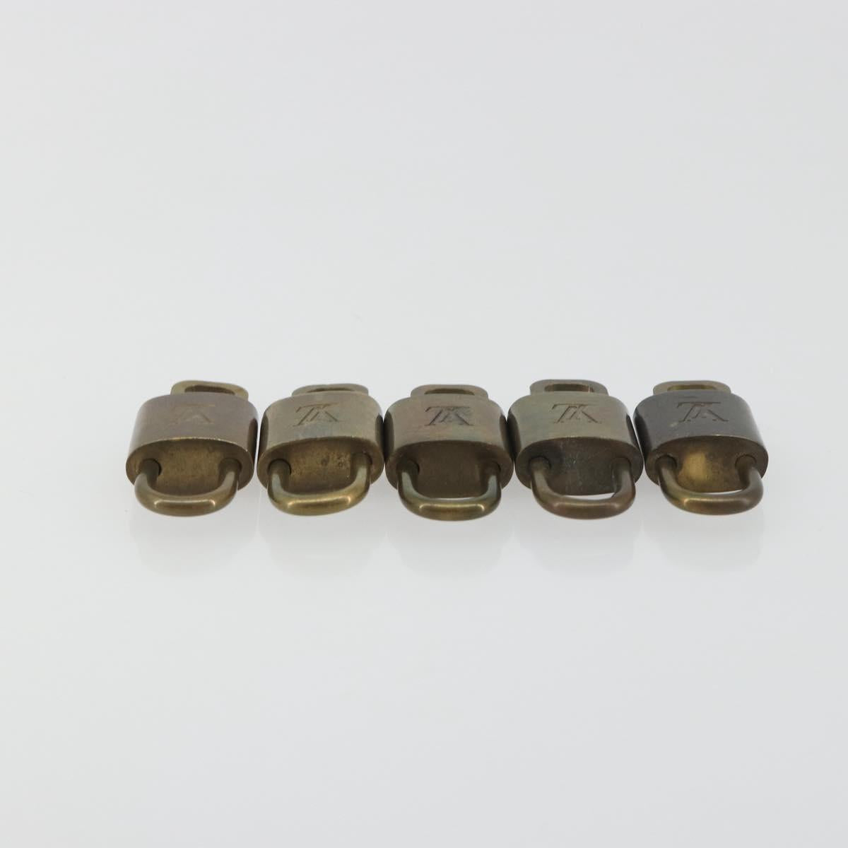 LOUIS VUITTON Padlock 10 Set Padlock metal Gold LV Auth 192560