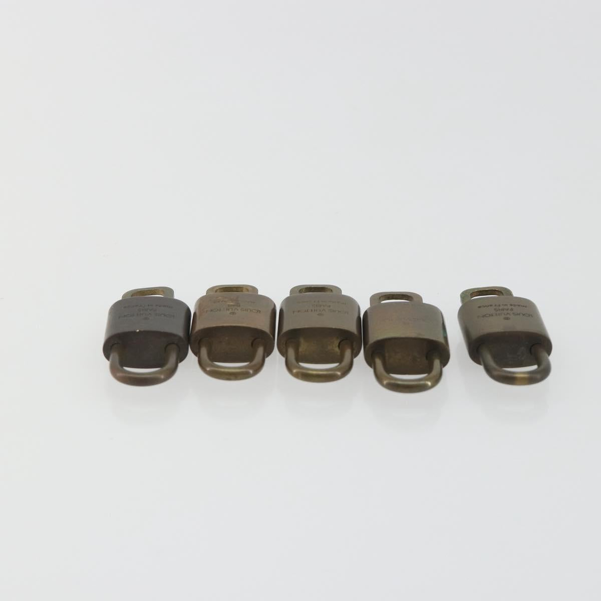 LOUIS VUITTON Padlock 10 Set Padlock metal Gold LV Auth 192565