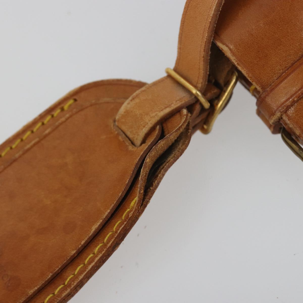 LOUIS VUITTON Name Tag Powanie 10 Set Powanie Leather Beige LV Auth 192574