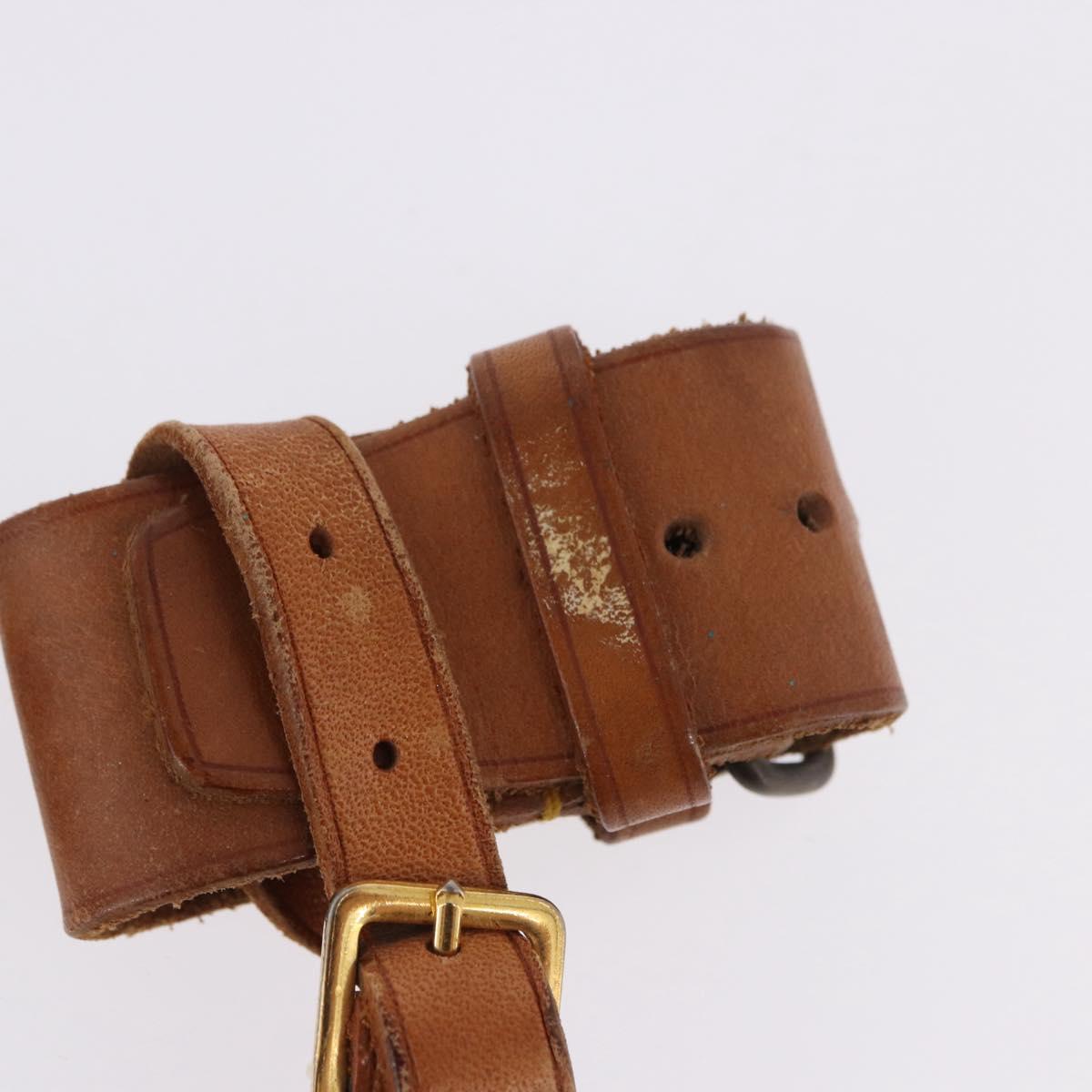 LOUIS VUITTON Name Tag Powanie 10 Set Powanie Leather Beige LV Auth 192583
