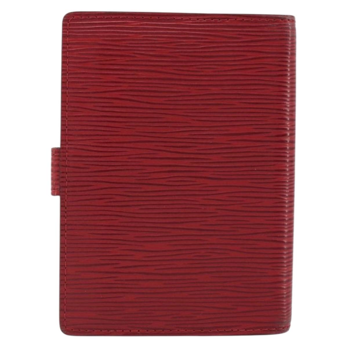 LOUIS VUITTON Epi Agenda PM Day Planner Cover Red R20057 LV Auth 192601