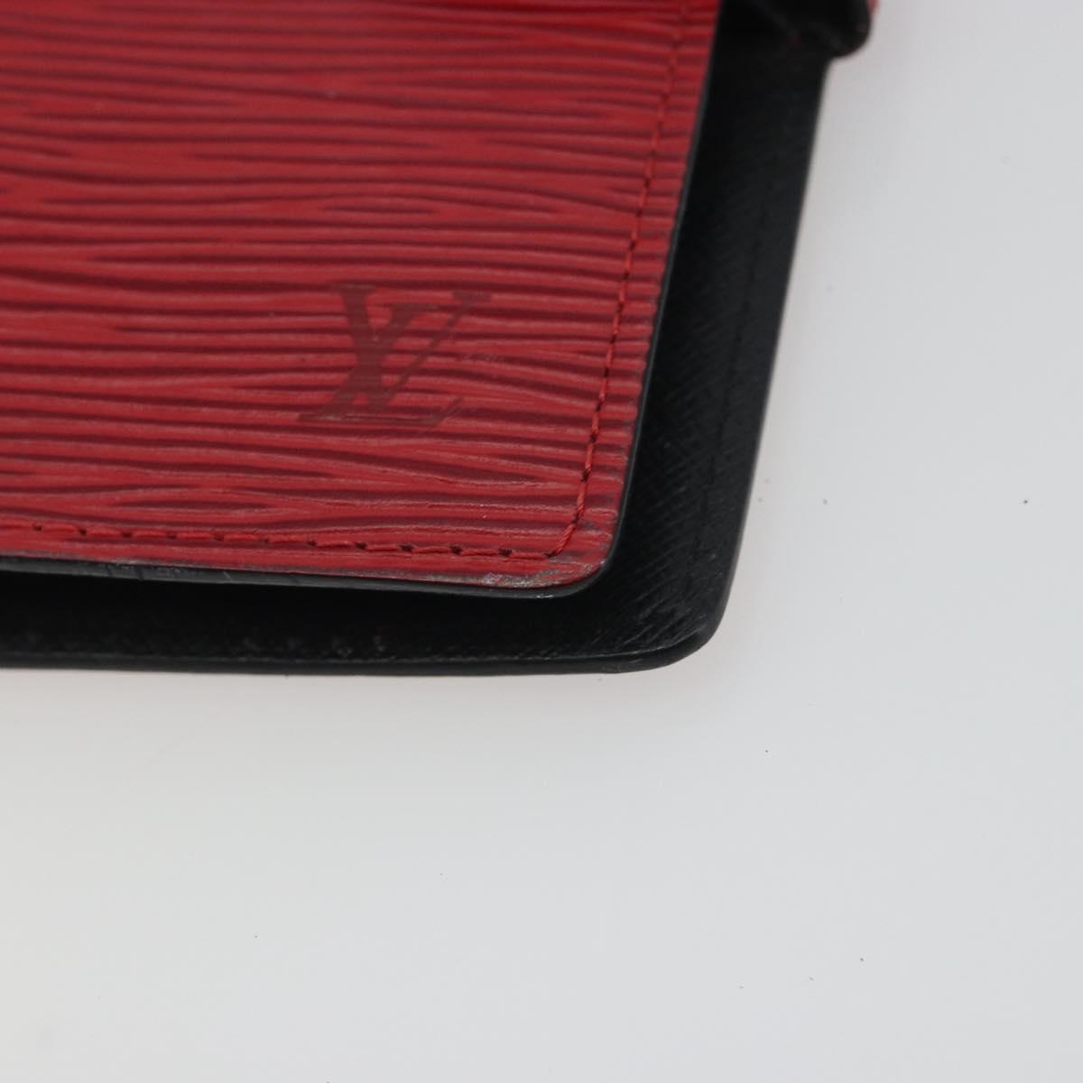 LOUIS VUITTON Epi Agenda PM Day Planner Cover Red R20057 LV Auth 192601