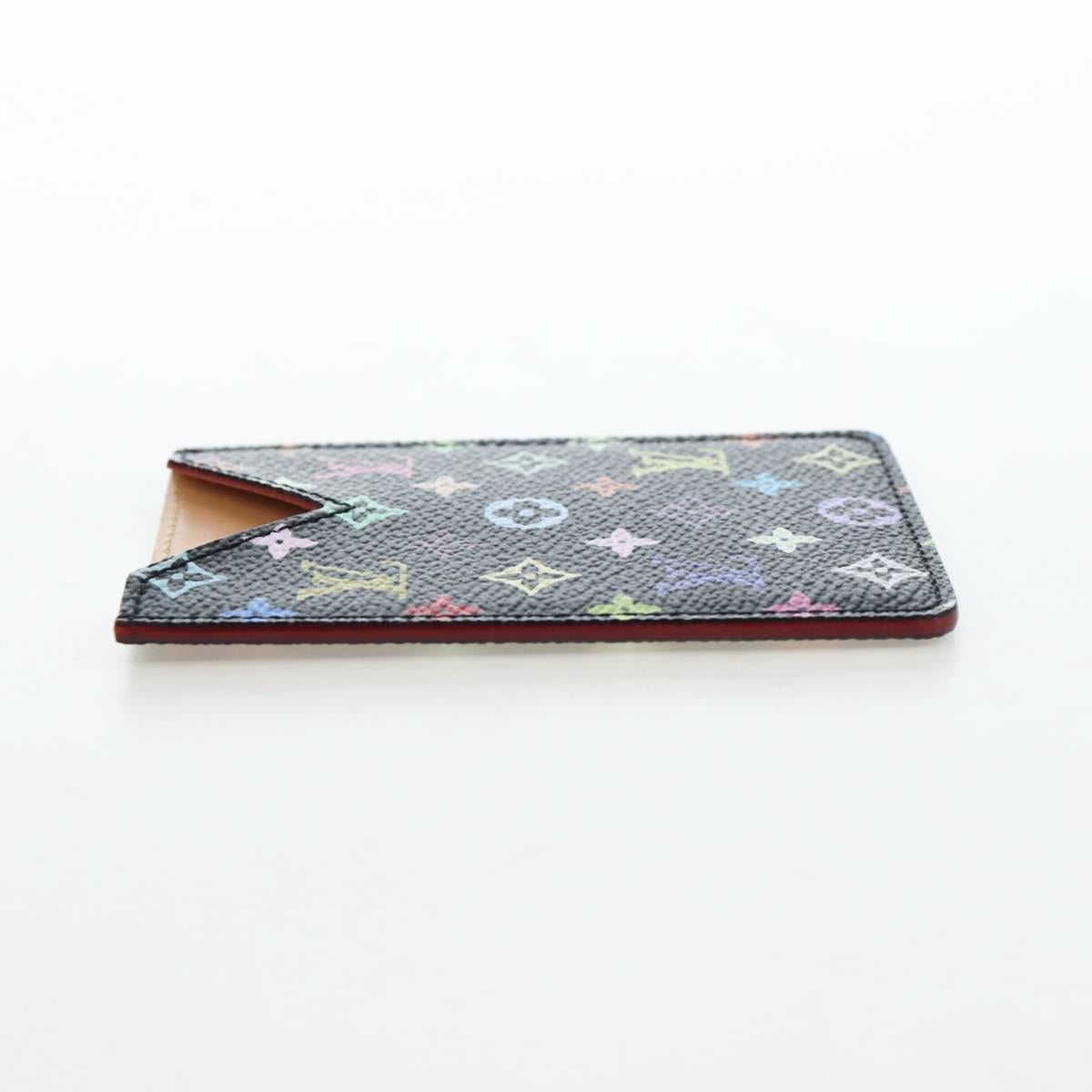 LOUIS VUITTON Monogram Multicolor Etui Hand Mirror Black M92651 LV Auth 192603M