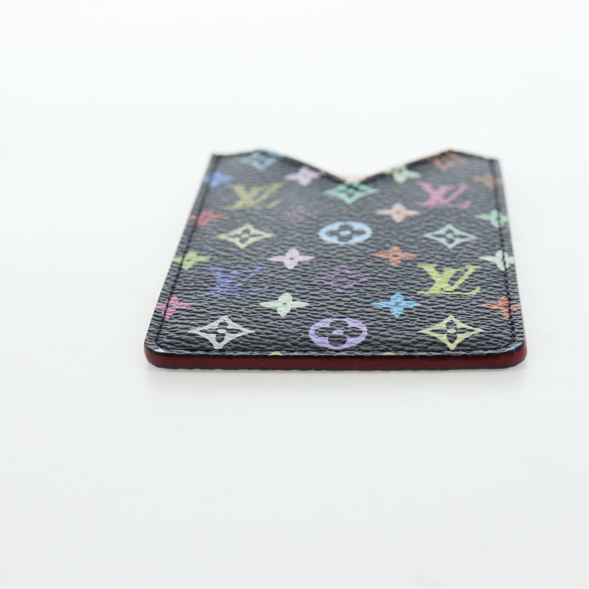 LOUIS VUITTON Monogram Multicolor Etui Hand Mirror Black M92651 LV Auth 192603M