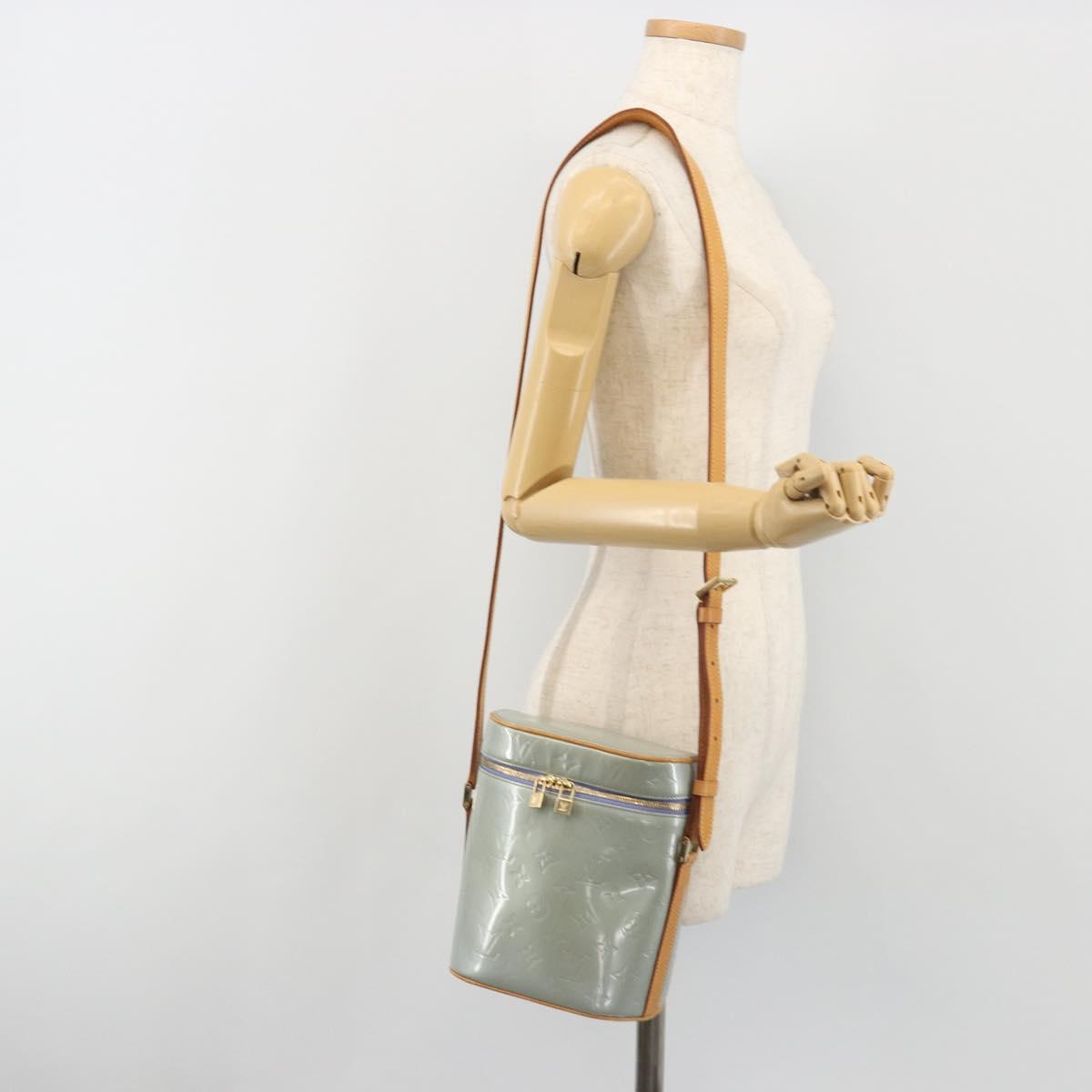 LOUIS VUITTON Monogram Vernis Sullivan Vertical Bag Lavande M91258 Auth 192607A