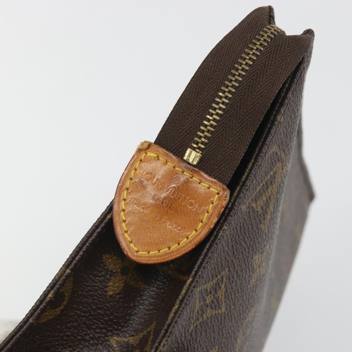 LOUIS VUITTON Monogram Poche Toilette 19 Pouch M47544 LV Auth 192610