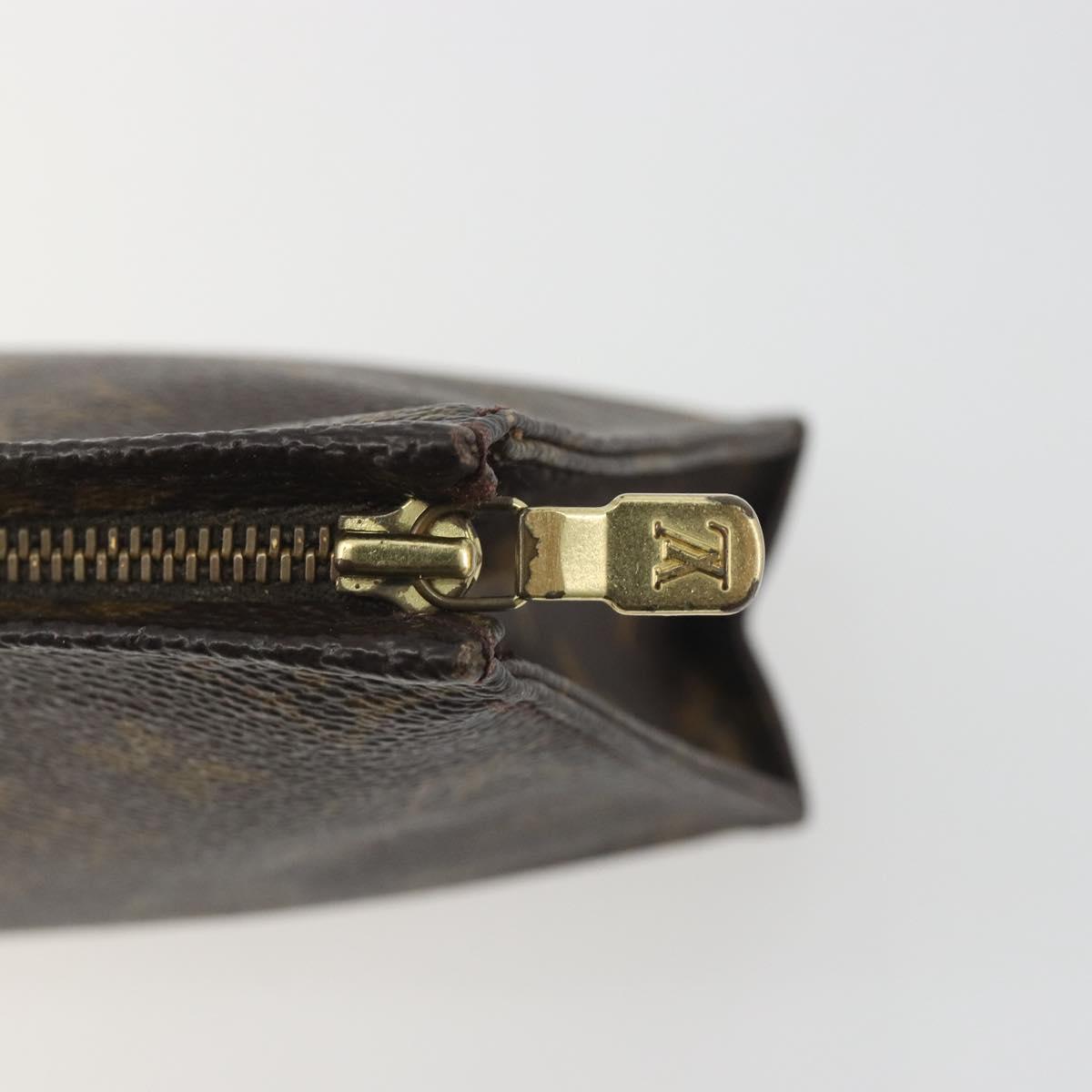 LOUIS VUITTON Monogram Poche Toilette 19 Pouch M47544 LV Auth 192610
