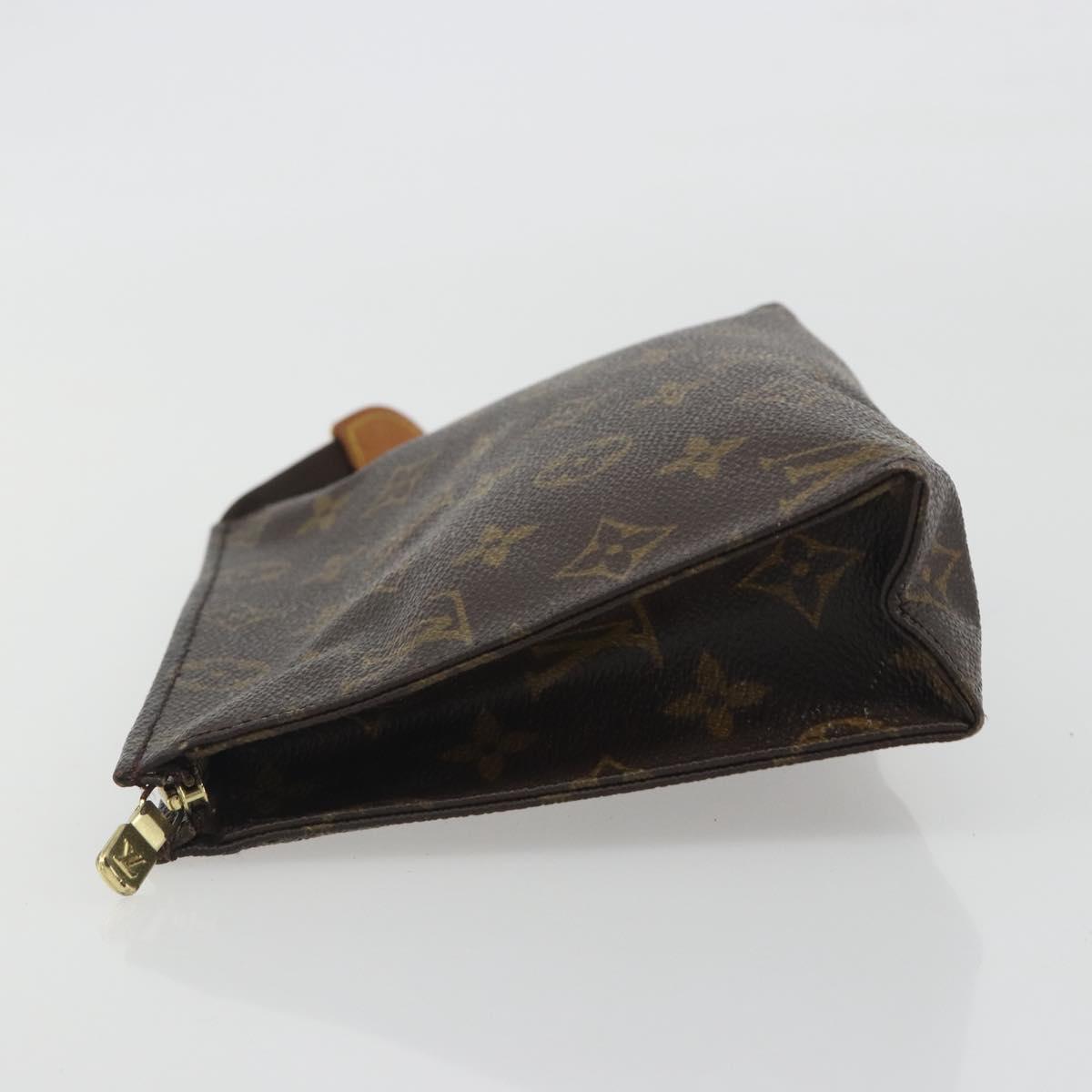 LOUIS VUITTON Monogram Poche Toilette 19 Pouch M47544 LV Auth 192610