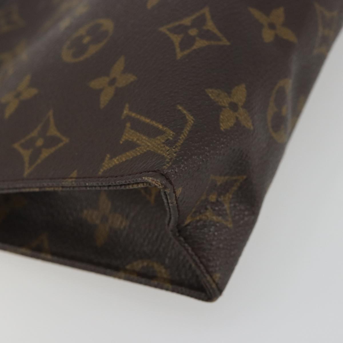 LOUIS VUITTON Monogram Poche Toilette 19 Pouch M47544 LV Auth 192610