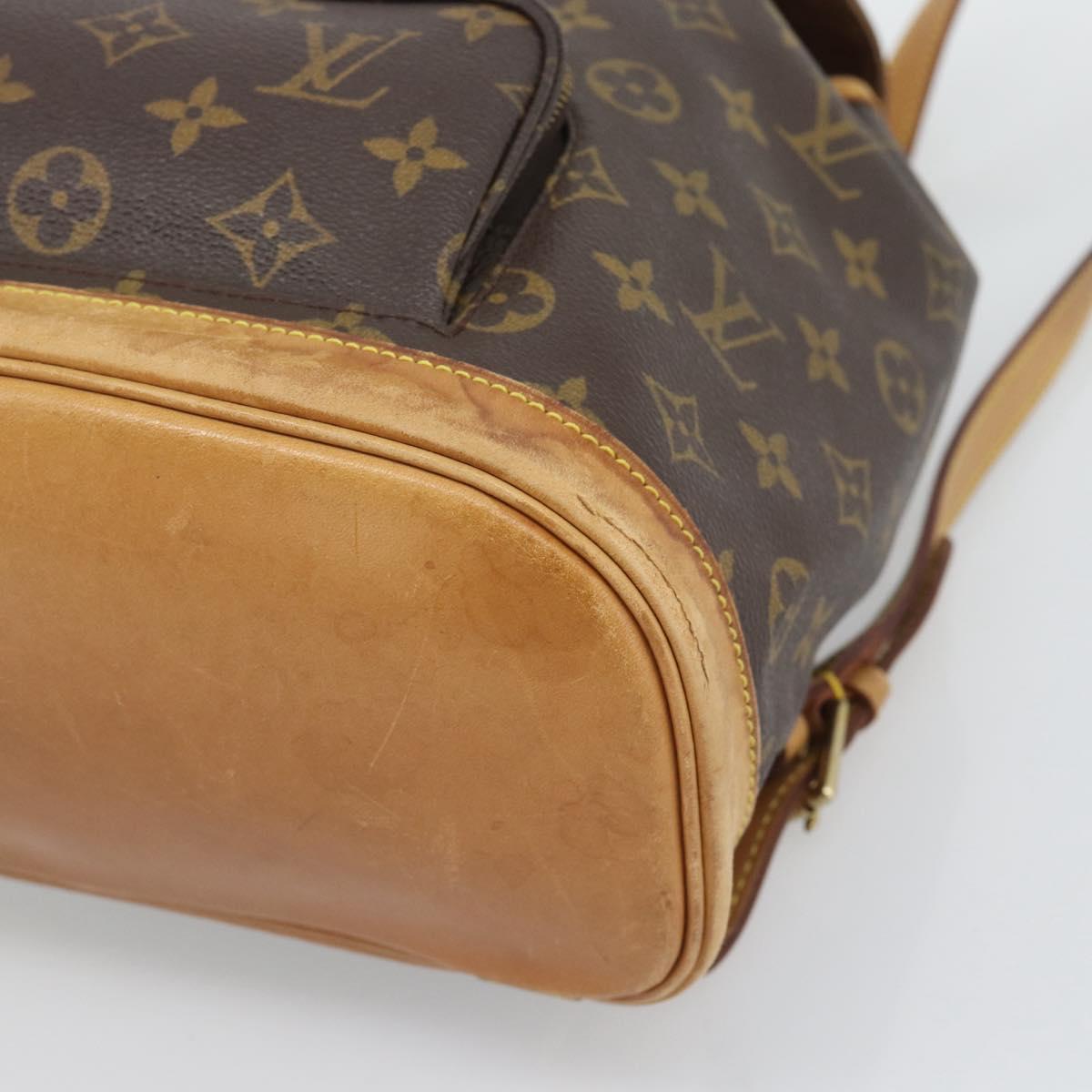 LOUIS VUITTON Monogram Montsouris MM Backpack M51136 LV Auth 192611