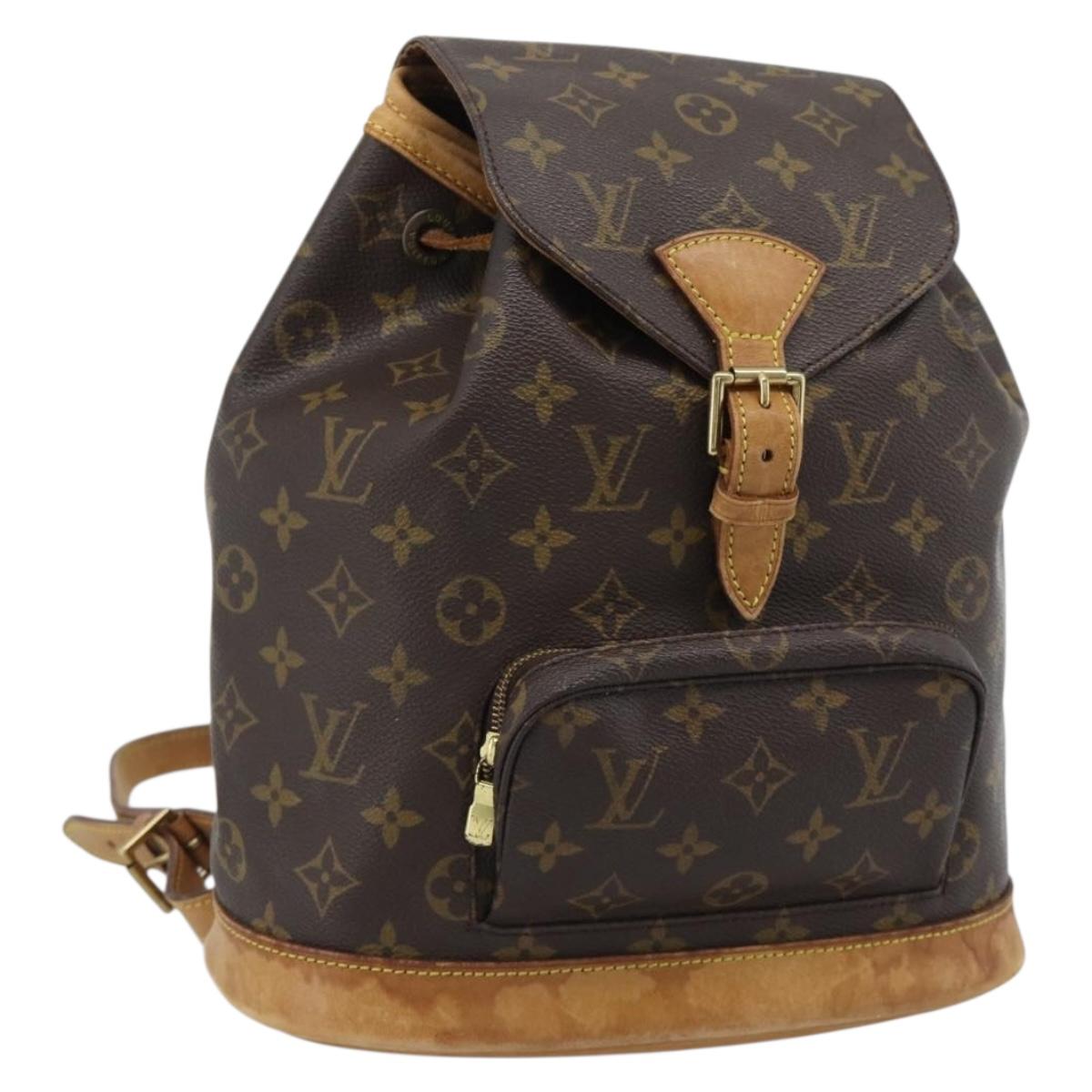 LOUIS VUITTON Monogram Montsouris MM Backpack M51136 LV Auth 192611