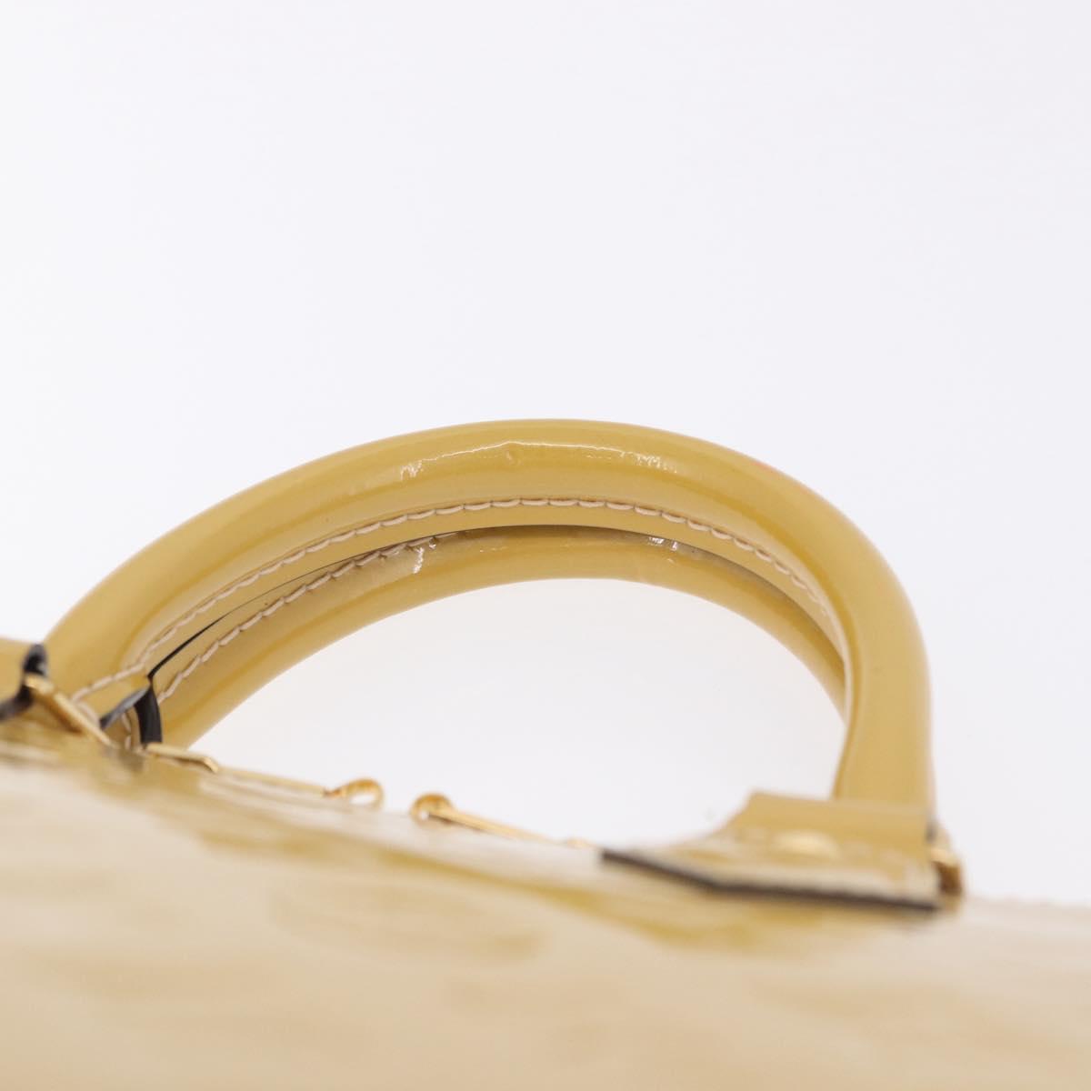 LOUIS VUITTON Monogram Vernis Alma PM Hand Bag Galet LV Auth 192614