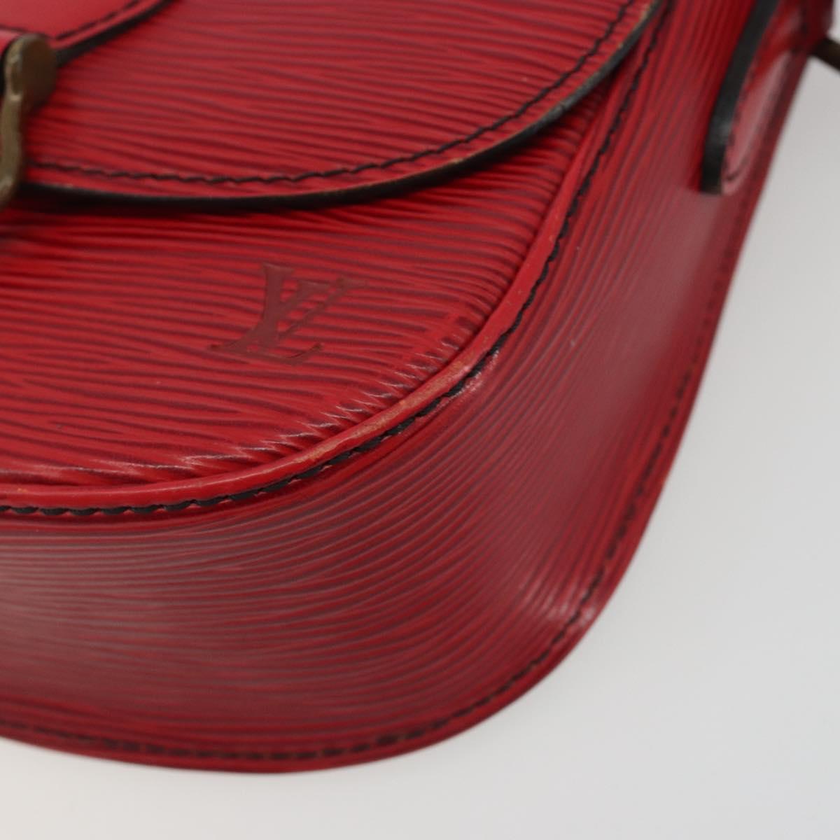 LOUIS VUITTON Epi Saint Cloud PM Shoulder Bag Red M52217 LV Auth 192629