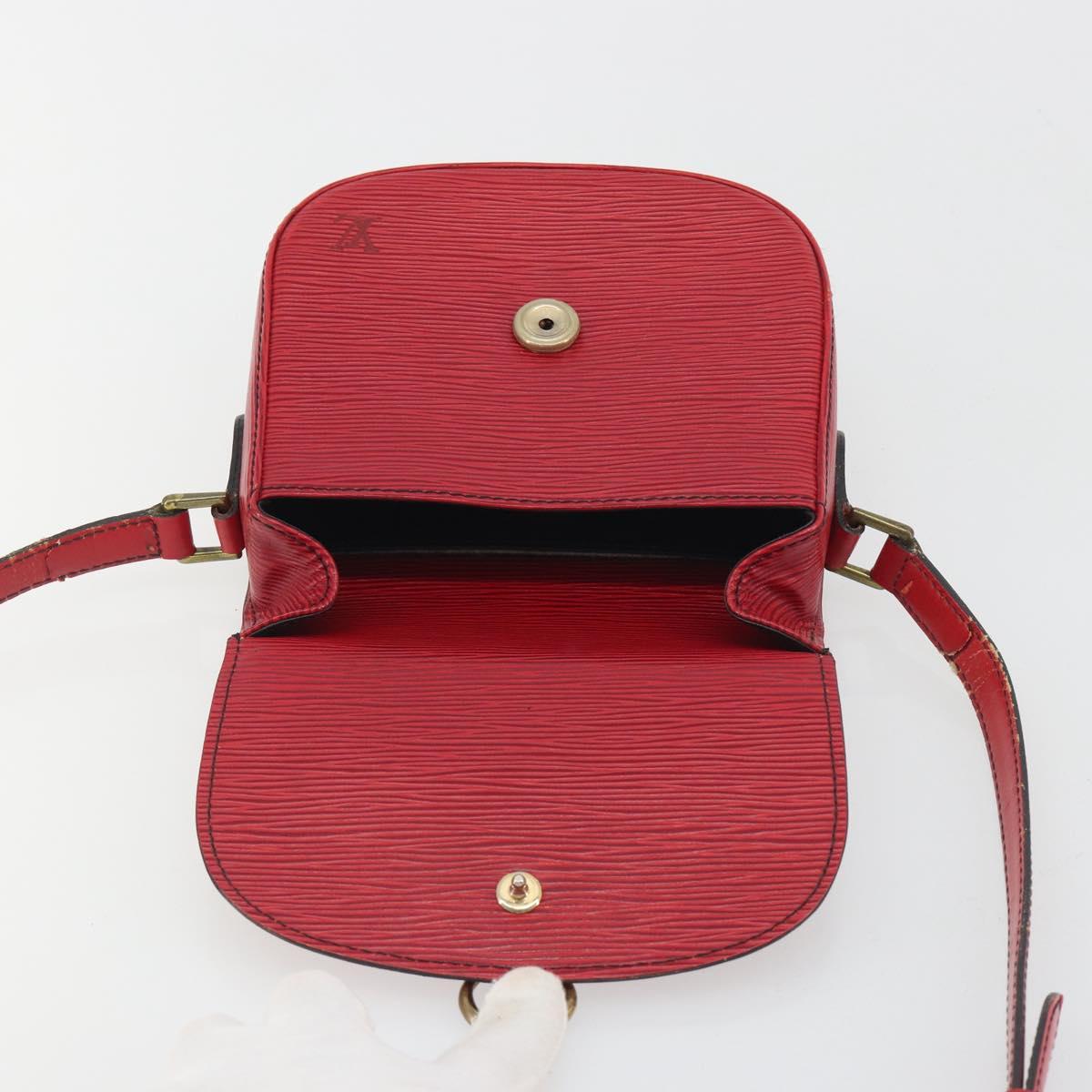 LOUIS VUITTON Epi Saint Cloud PM Shoulder Bag Red M52217 LV Auth 192629