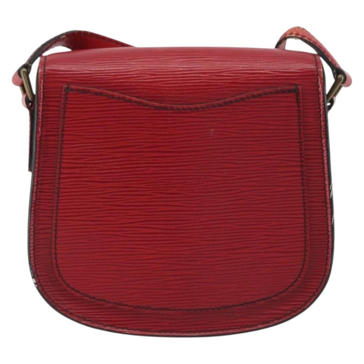 LOUIS VUITTON Epi Saint Cloud PM Shoulder Bag Red M52217 LV Auth 192629