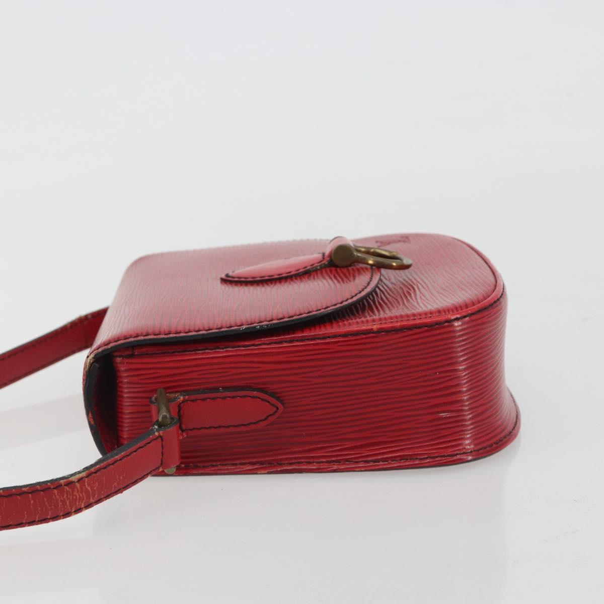LOUIS VUITTON Epi Saint Cloud PM Shoulder Bag Red M52217 LV Auth 192629