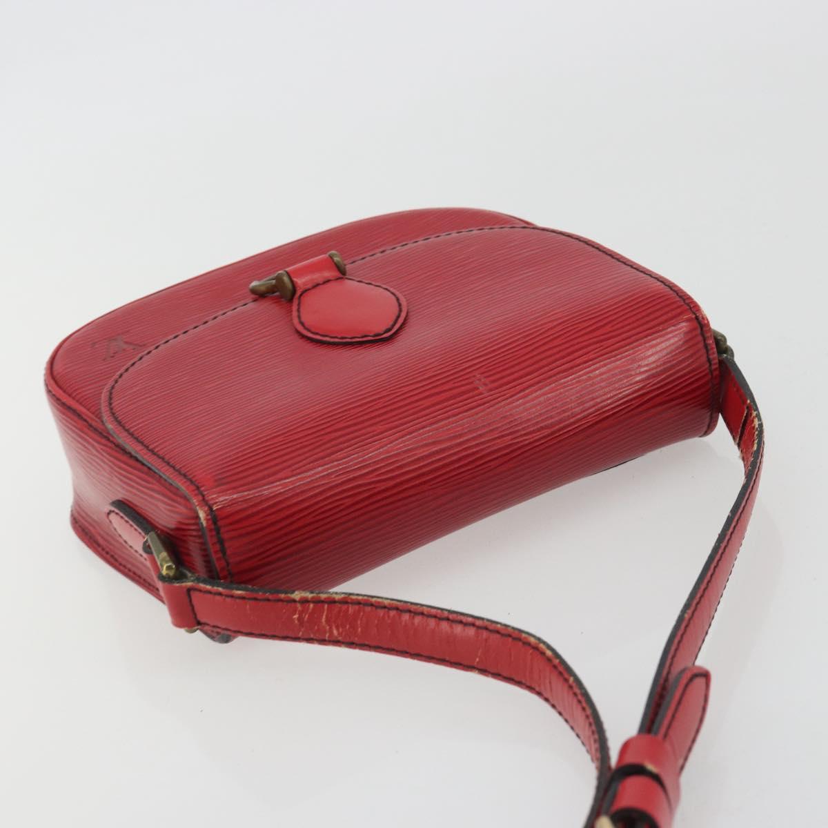 LOUIS VUITTON Epi Saint Cloud PM Shoulder Bag Red M52217 LV Auth 192629
