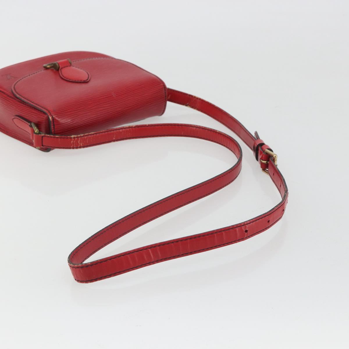 LOUIS VUITTON Epi Saint Cloud PM Shoulder Bag Red M52217 LV Auth 192629