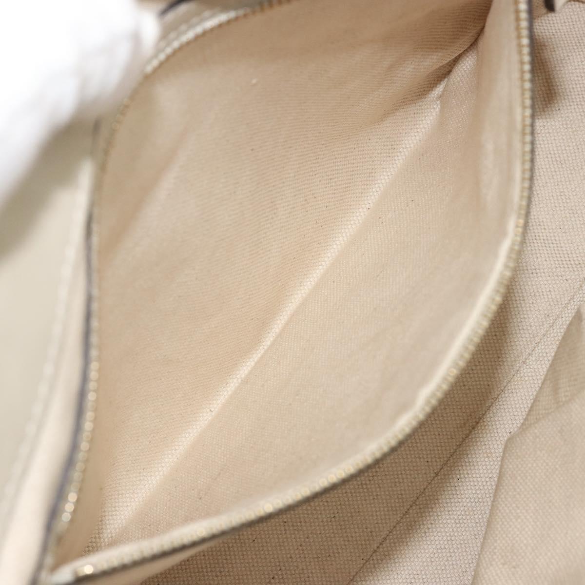 GUCCI GG Canvas Lovely Heart Hand Bag Beige Gold 257069 Auth 192634A