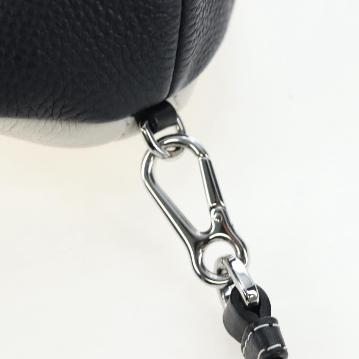 LOEWE Bag Leather Suna Fujita Collaboration Whale Navy Silver Auth 192644M