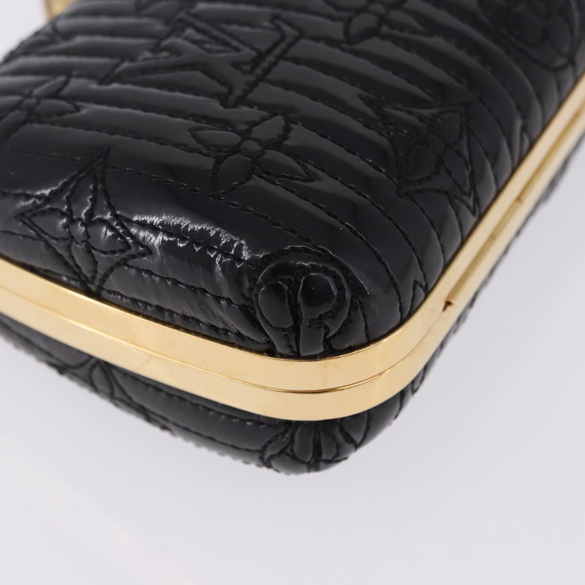 LOUIS VUITTON Monogram motard Minodiere Clutch Bag Black M95750 Auth 192645SAV