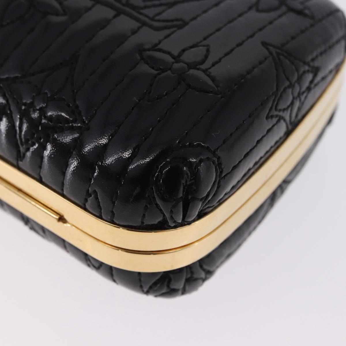 LOUIS VUITTON Monogram motard Minodiere Clutch Bag Black M95750 Auth 192645SAV