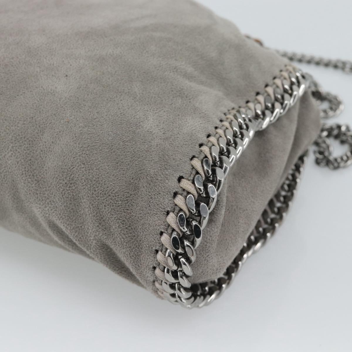 Stella MacCartney Falabella Chain Bag Polyester 2way Gray 495150 Auth 192646A