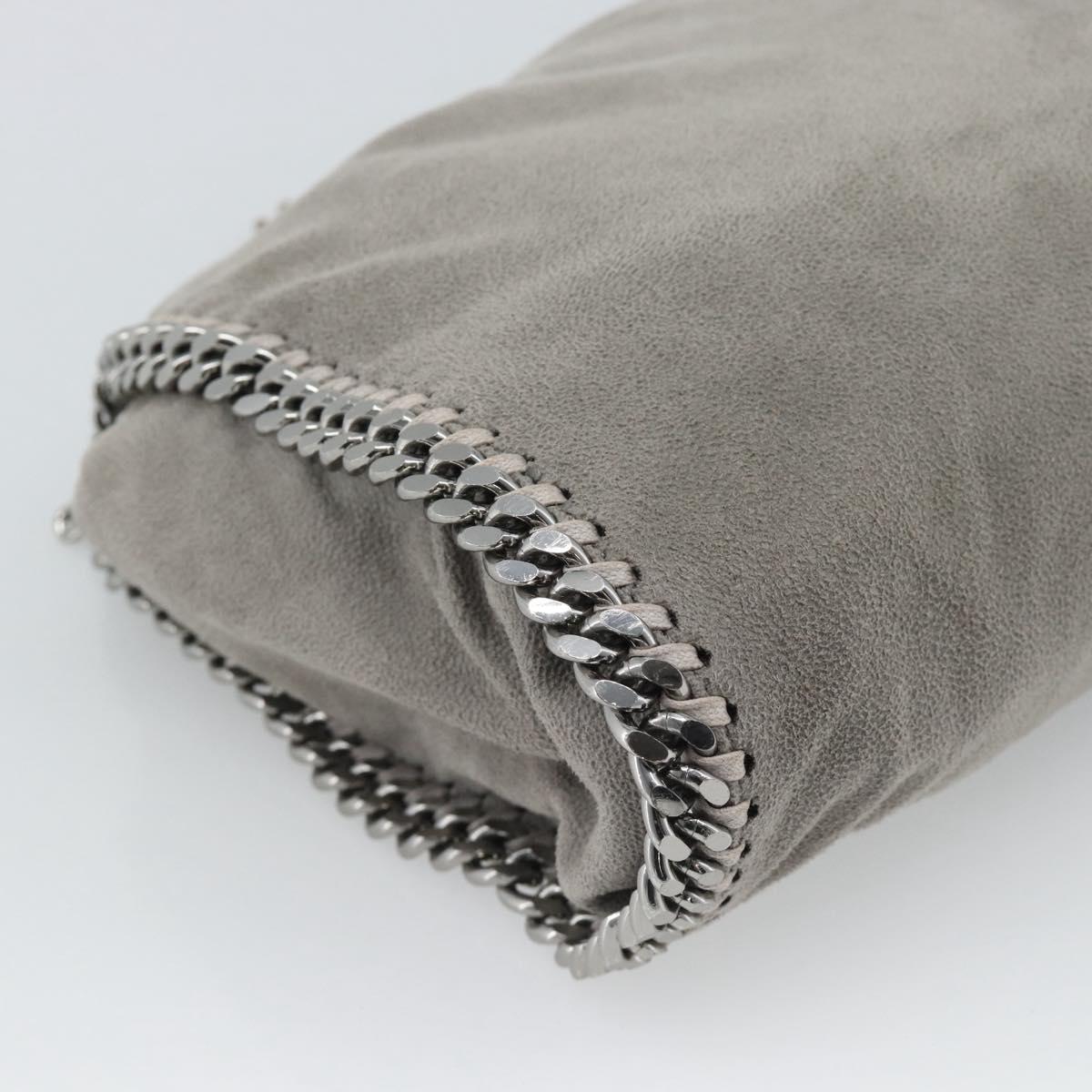 Stella MacCartney Falabella Chain Bag Polyester 2way Gray 495150 Auth 192646A