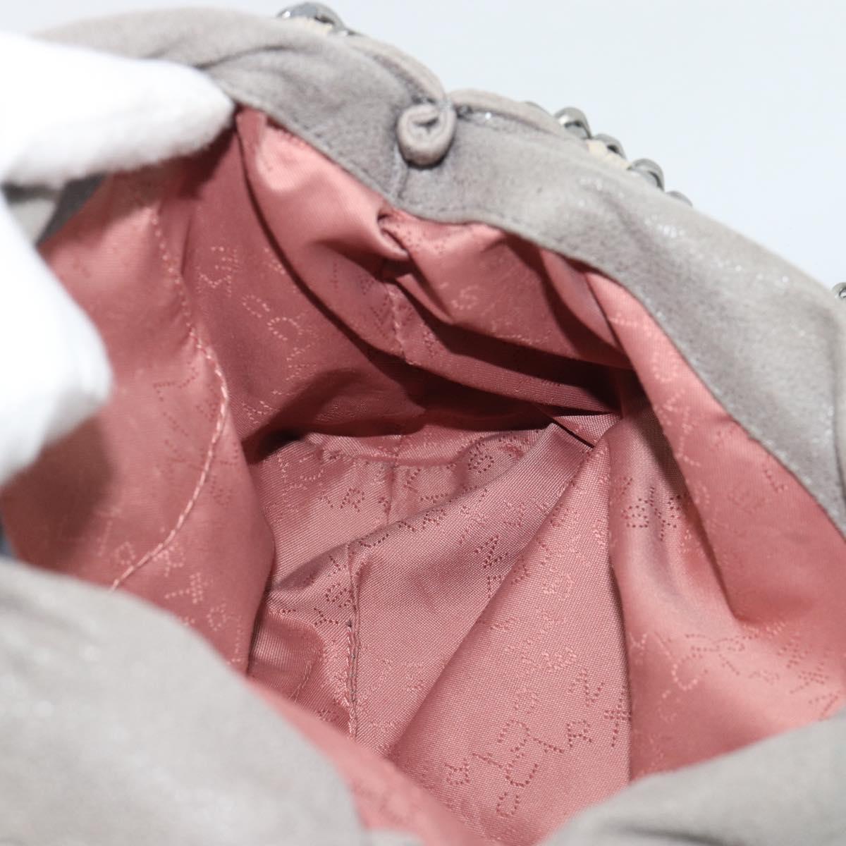 Stella MacCartney Falabella Chain Bag Polyester 2way Gray 495150 Auth 192646A