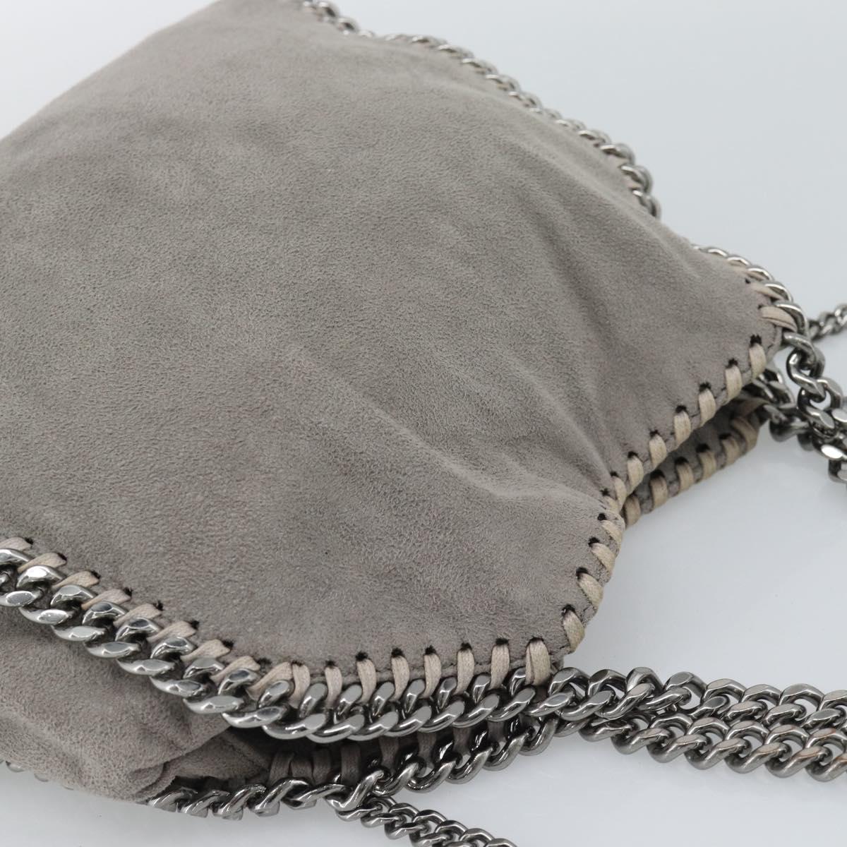 Stella MacCartney Falabella Chain Bag Polyester 2way Gray 495150 Auth 192646A