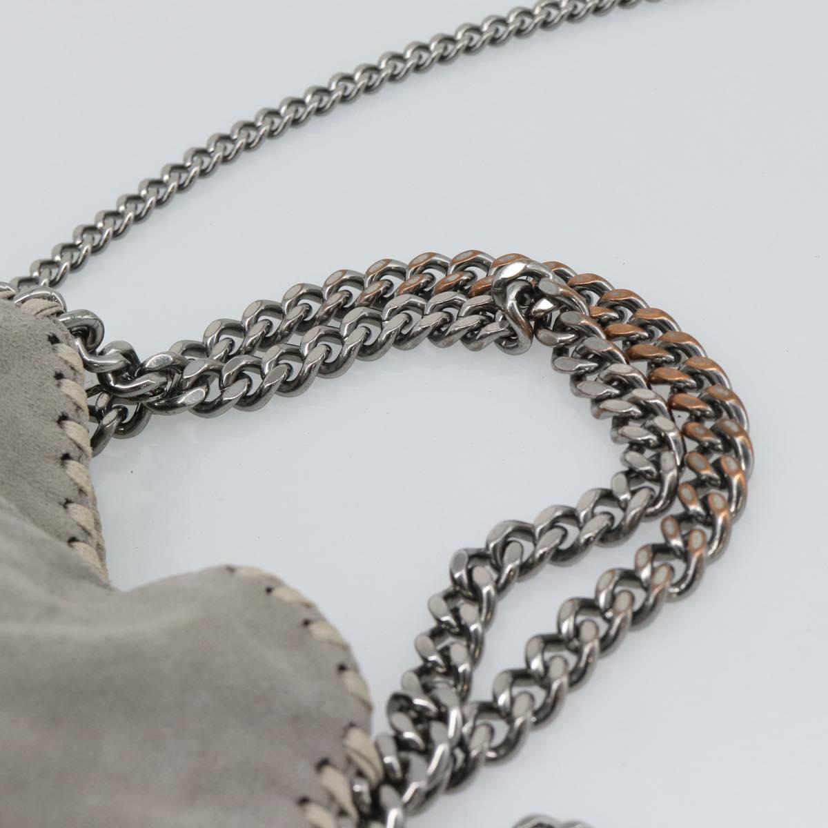 Stella MacCartney Falabella Chain Bag Polyester 2way Gray 495150 Auth 192646A