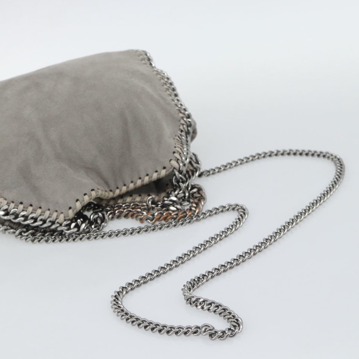 Stella MacCartney Falabella Chain Bag Polyester 2way Gray 495150 Auth 192646A