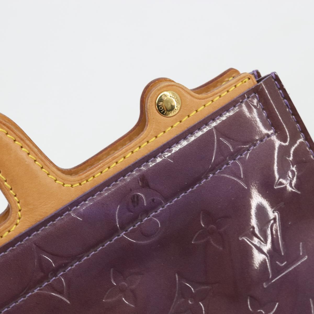 LOUIS VUITTON Monogram Vernis Stanton Tote Bag Purple Viole M91079 Auth 192648