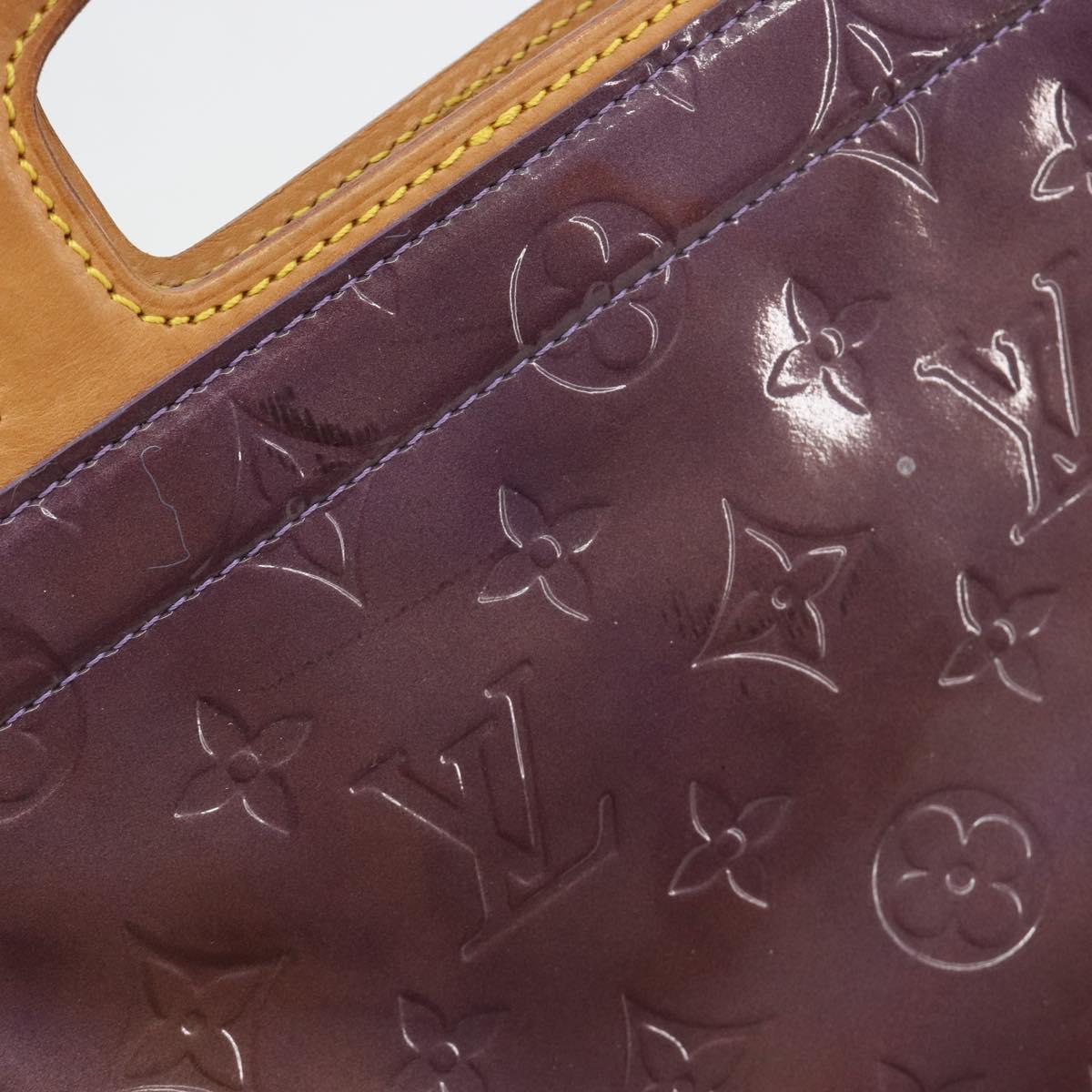 LOUIS VUITTON Monogram Vernis Stanton Tote Bag Purple Viole M91079 Auth 192648