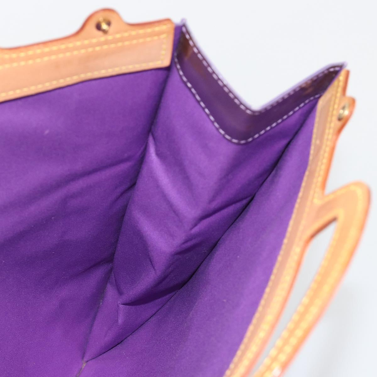 LOUIS VUITTON Monogram Vernis Stanton Tote Bag Purple Viole M91079 Auth 192648