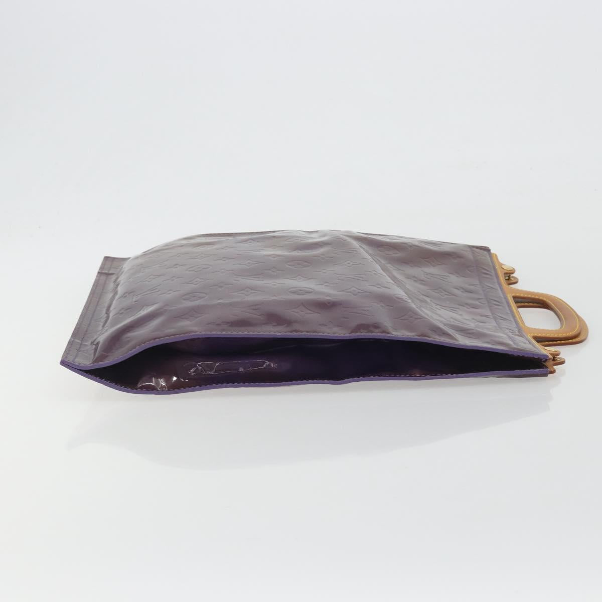 LOUIS VUITTON Monogram Vernis Stanton Tote Bag Purple Viole M91079 Auth 192648