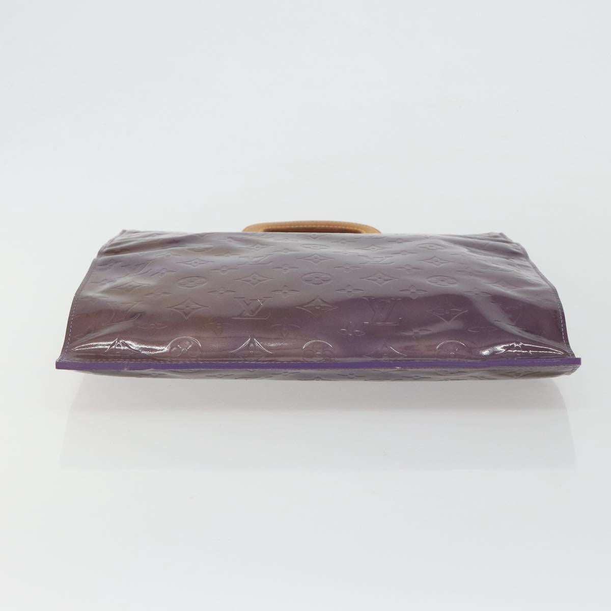 LOUIS VUITTON Monogram Vernis Stanton Tote Bag Purple Viole M91079 Auth 192648