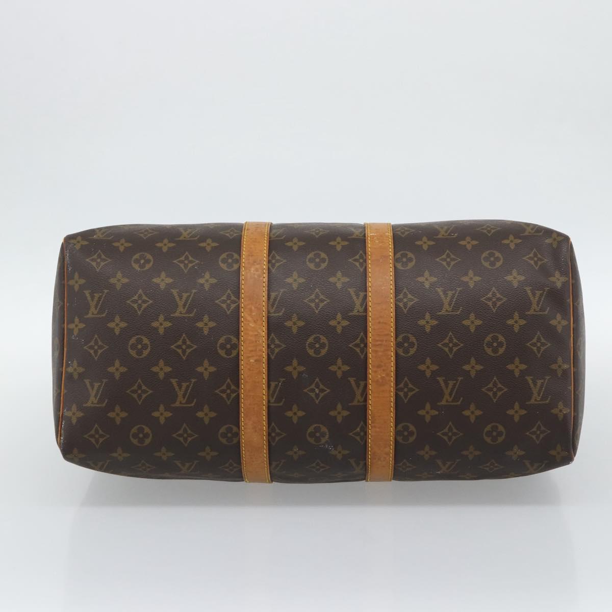 LOUIS VUITTON Monogram Keepall 50 Boston Bag M41426 LV Auth 192652