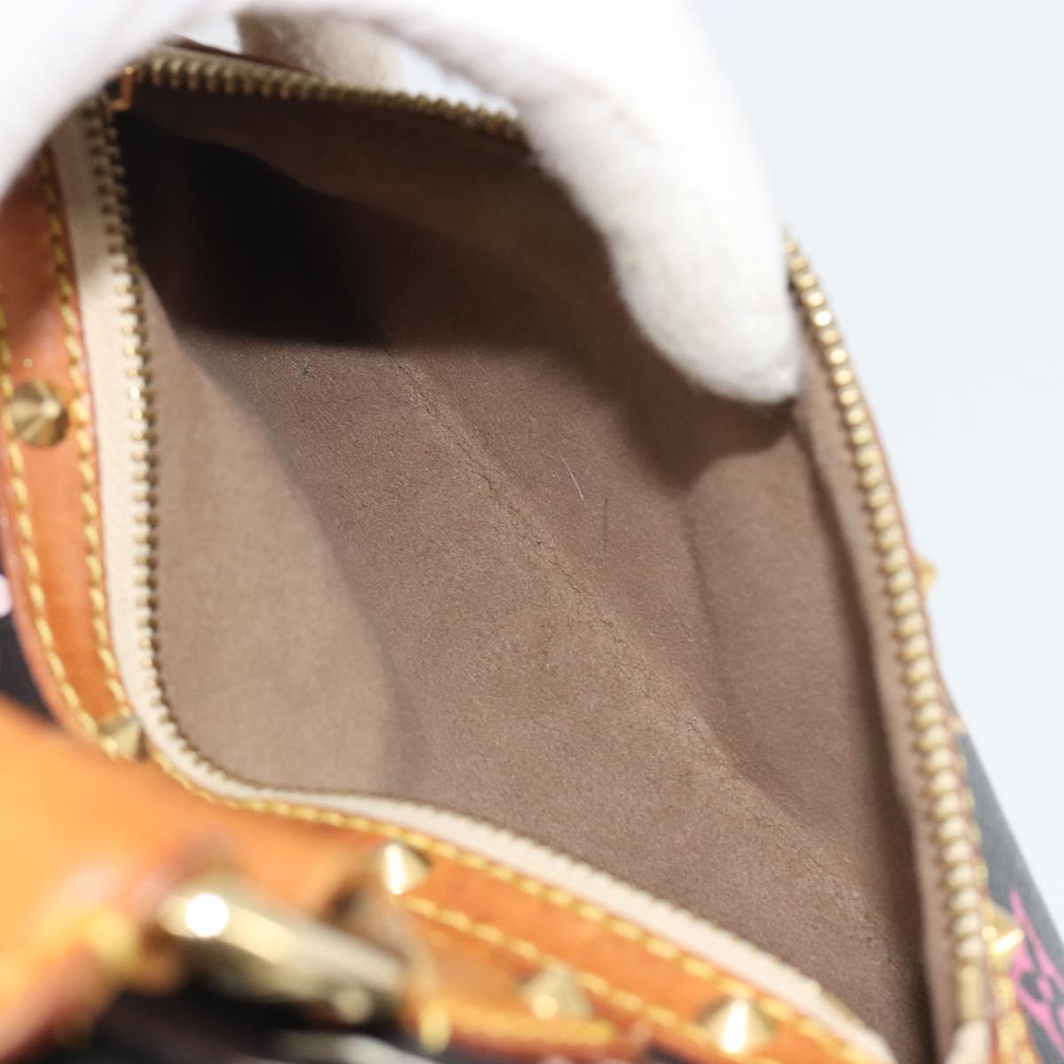 LOUIS VUITTON Monogram Multicolor Alma Hand Bag Black M92646 LV Auth 192662