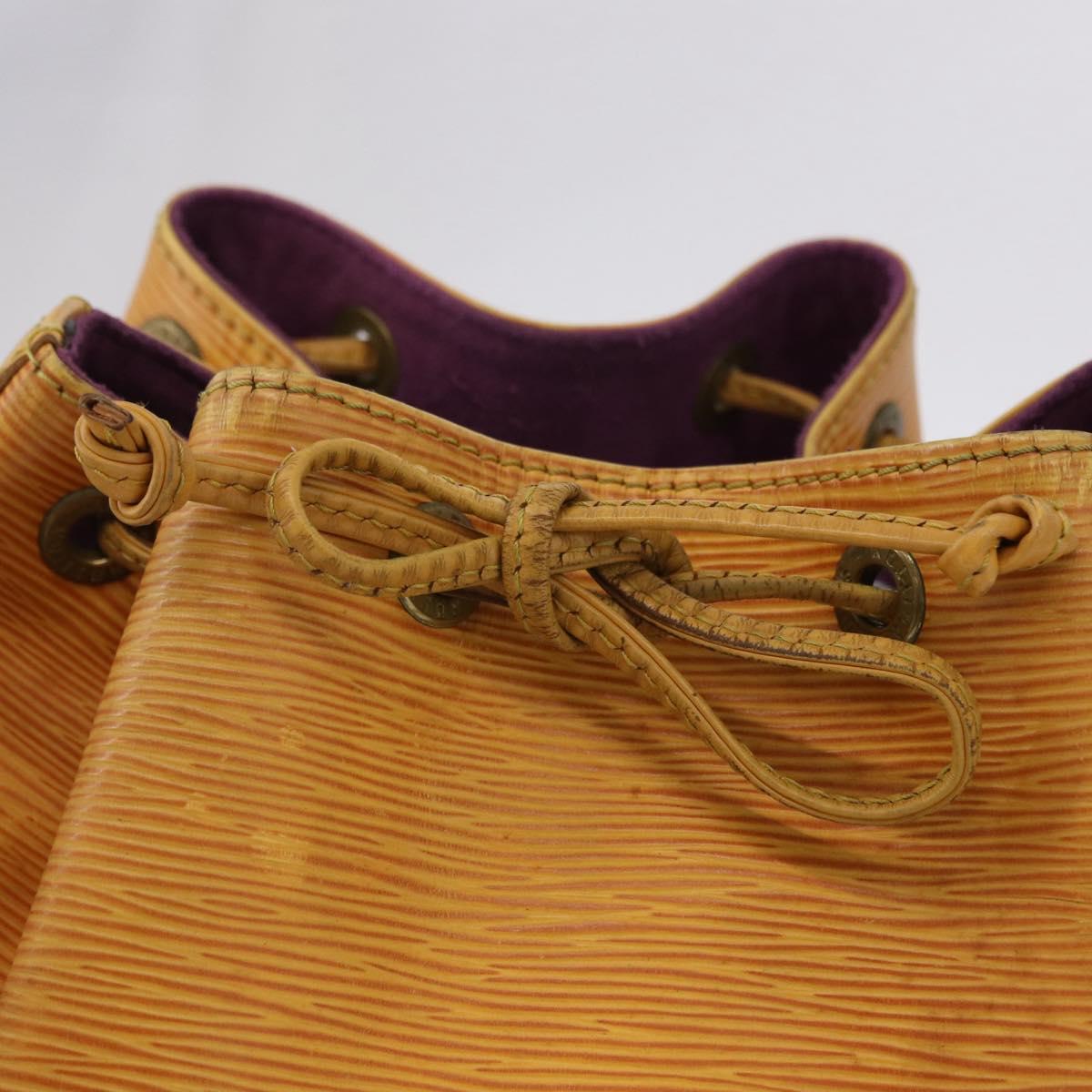 LOUIS VUITTON Epi Petit Noe Shoulder Bag Yellow M44109 LV Auth 192667