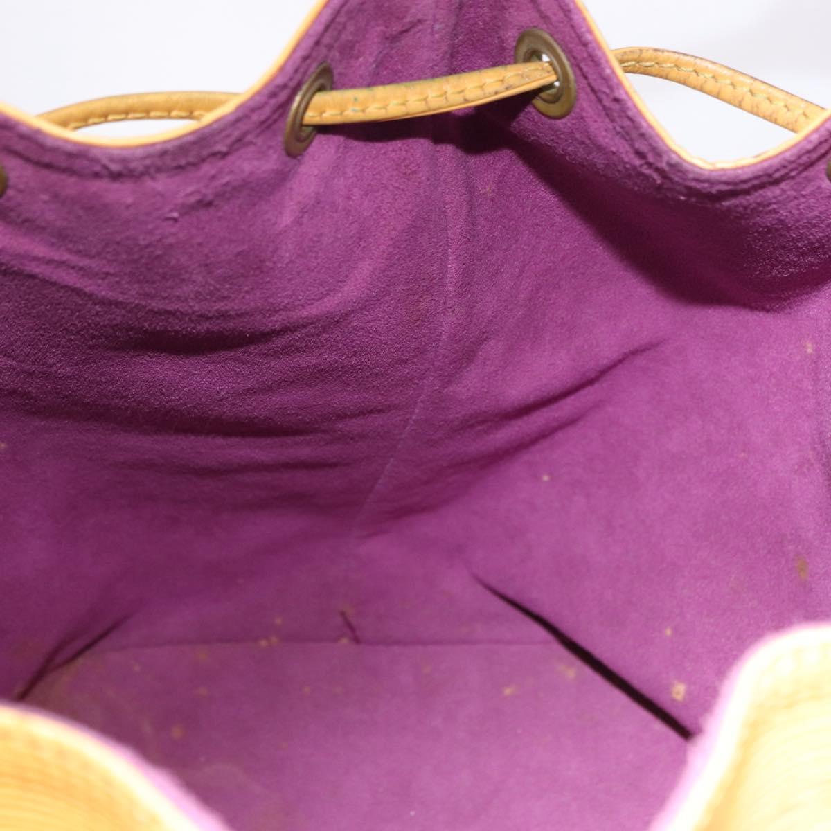 LOUIS VUITTON Epi Petit Noe Shoulder Bag Yellow M44109 LV Auth 192667