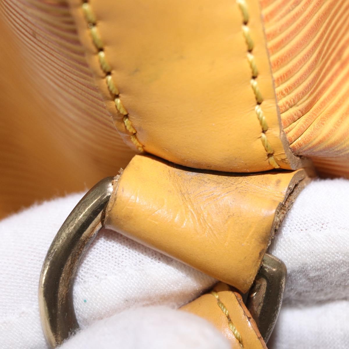 LOUIS VUITTON Epi Petit Noe Shoulder Bag Yellow M44109 LV Auth 192667