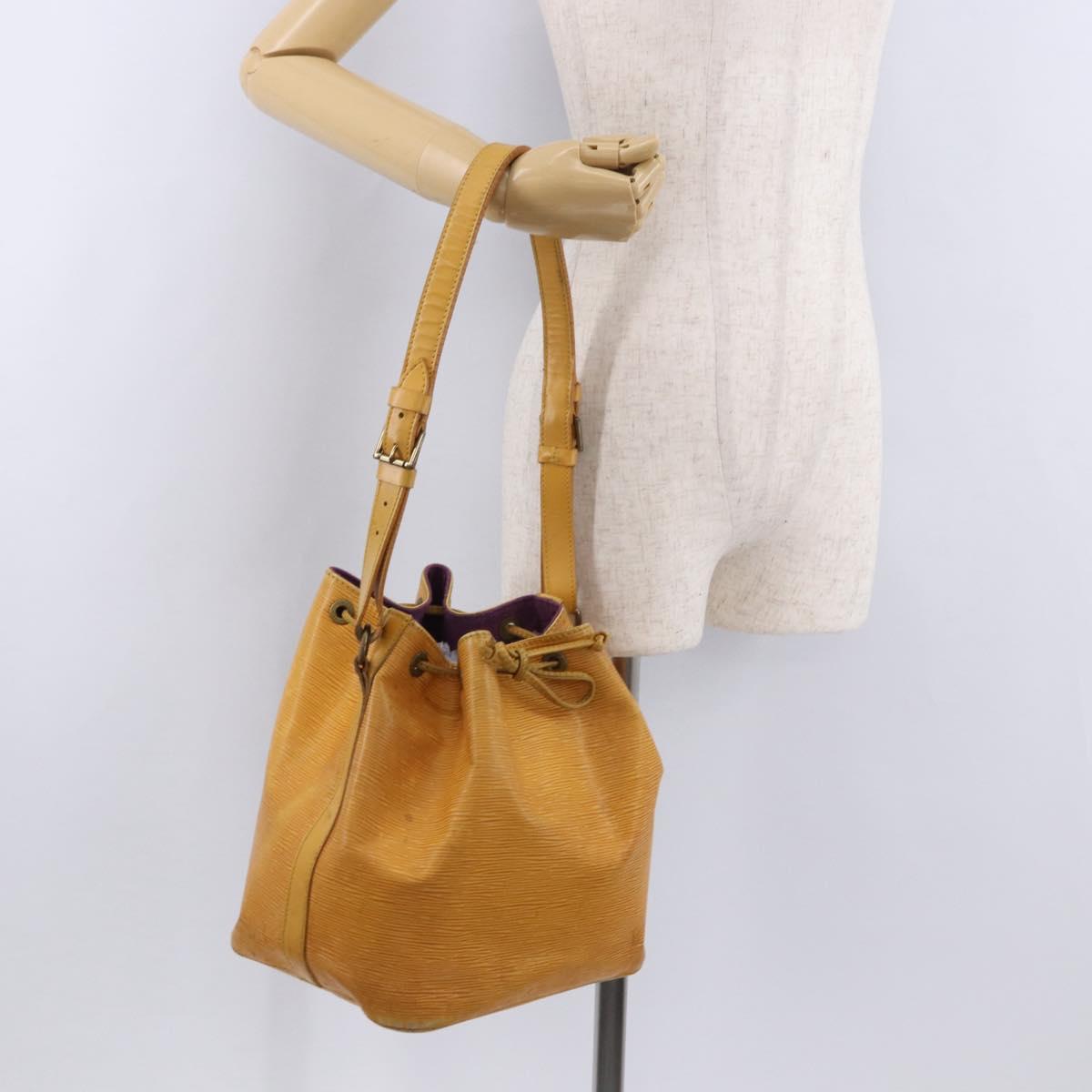 LOUIS VUITTON Epi Petit Noe Shoulder Bag Yellow M44109 LV Auth 192667