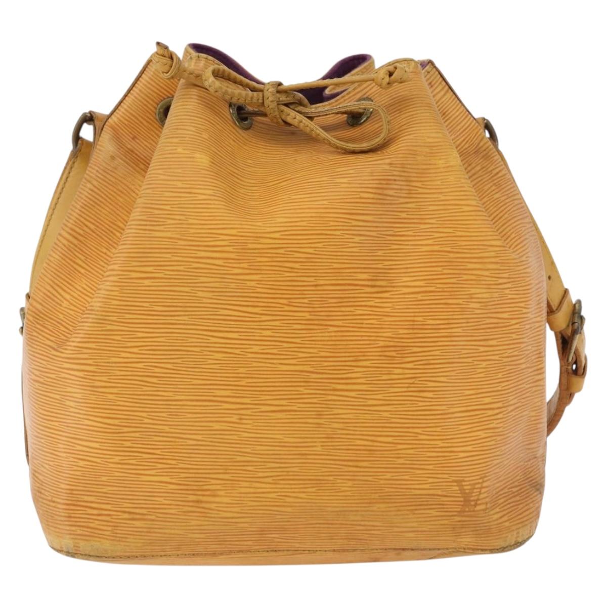 LOUIS VUITTON Epi Petit Noe Shoulder Bag Yellow M44109 LV Auth 192667