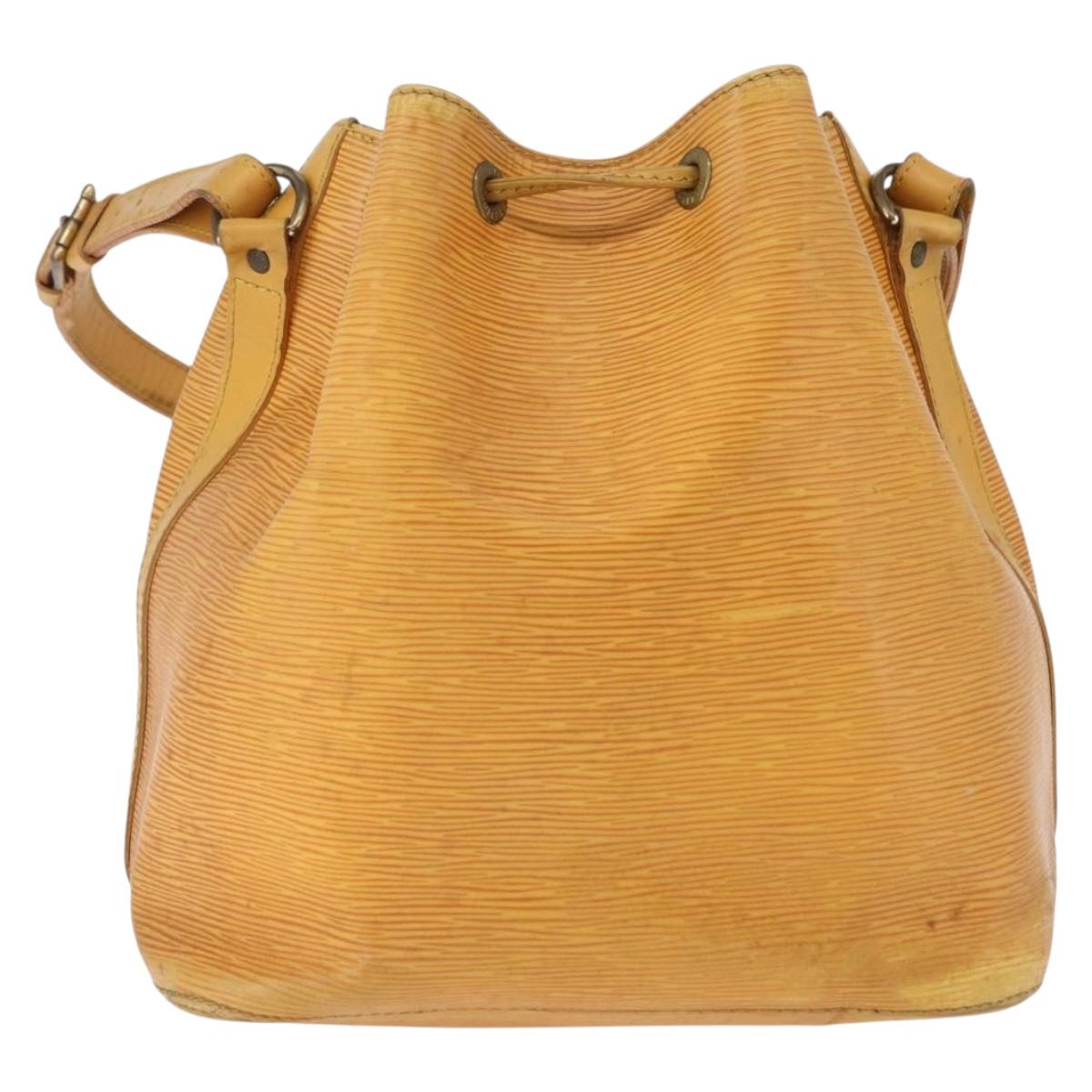 LOUIS VUITTON Epi Petit Noe Shoulder Bag Yellow M44109 LV Auth 192667