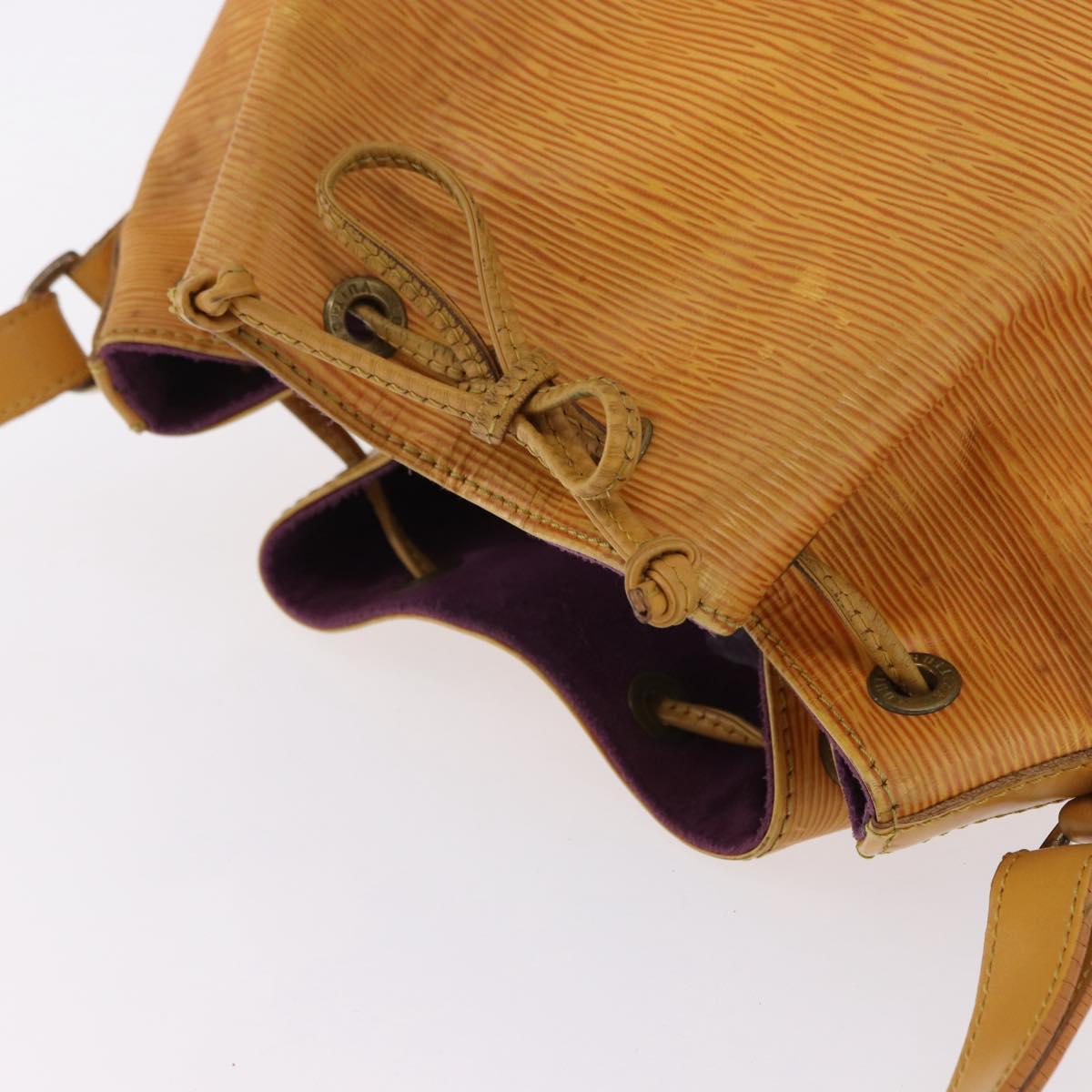 LOUIS VUITTON Epi Petit Noe Shoulder Bag Yellow M44109 LV Auth 192667