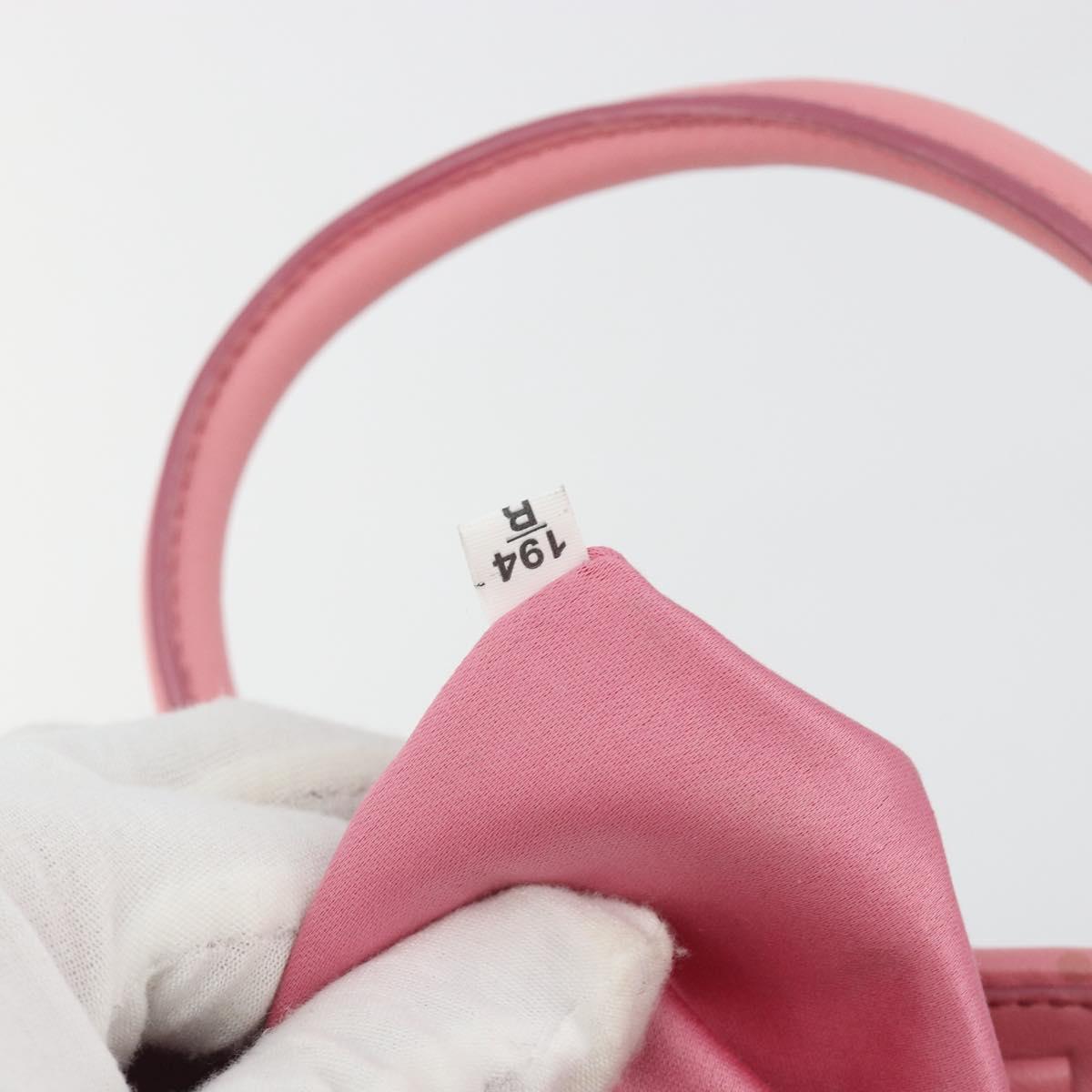 Miu Miu Matelasse Hand Bag Leather 2way Pink Gold Auth 192670A