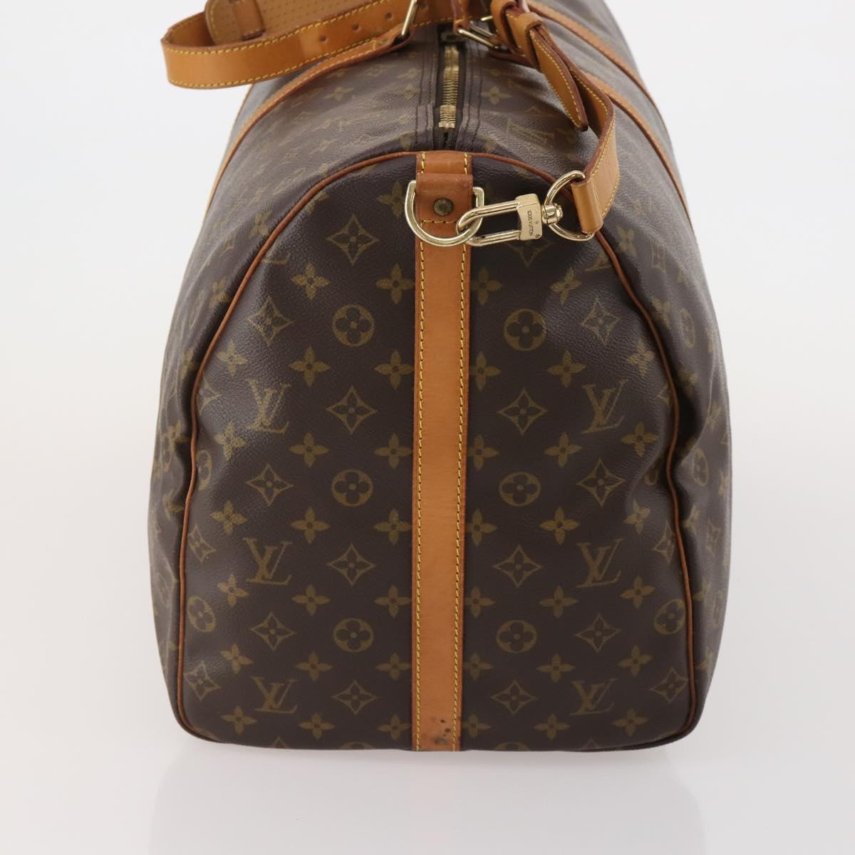 LOUIS VUITTON Monogram Keepall Bandouliere 60 Boston Bag M41412 LV Auth 192672A