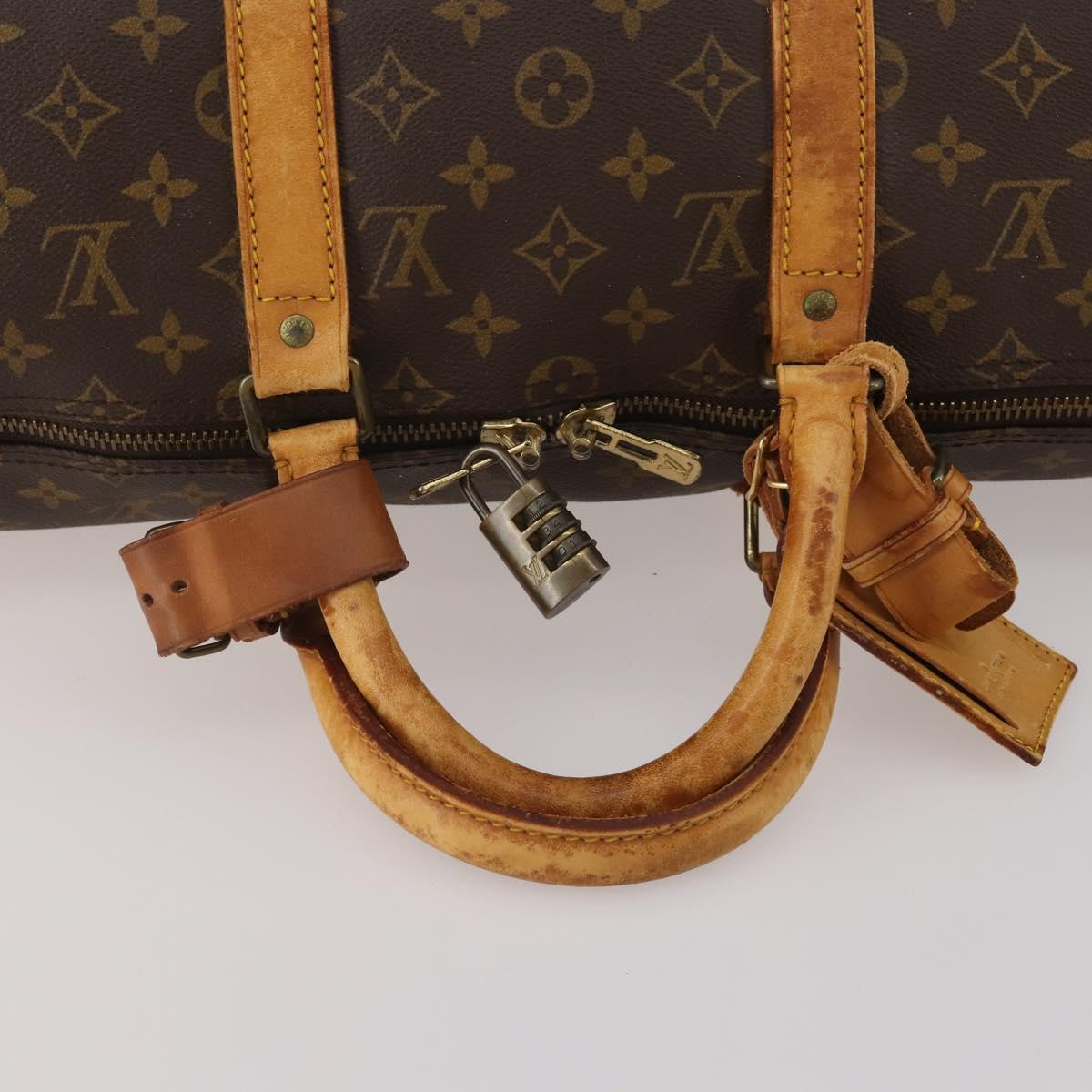 LOUIS VUITTON Monogram Keepall 50 Boston Bag M41426 LV Auth 192676