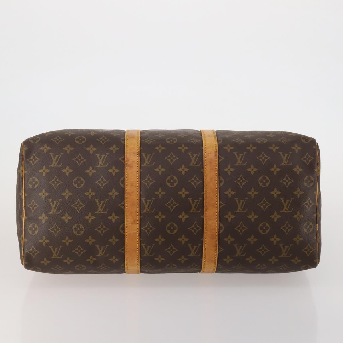 LOUIS VUITTON Monogram Keepall 50 Boston Bag M41426 LV Auth 192676
